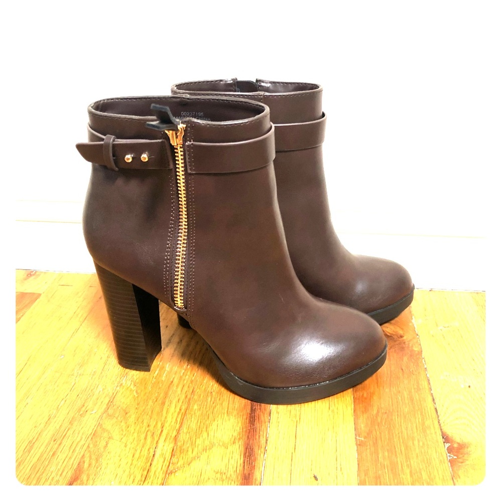 Chocolate brown booties